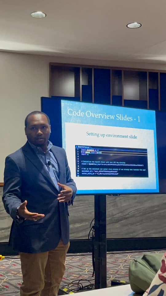 Jeffrey Scruggs speaking at Diversitech Workshop